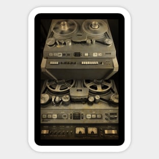 Retro Sound System Mixed Setup Audio HiFi Sticker